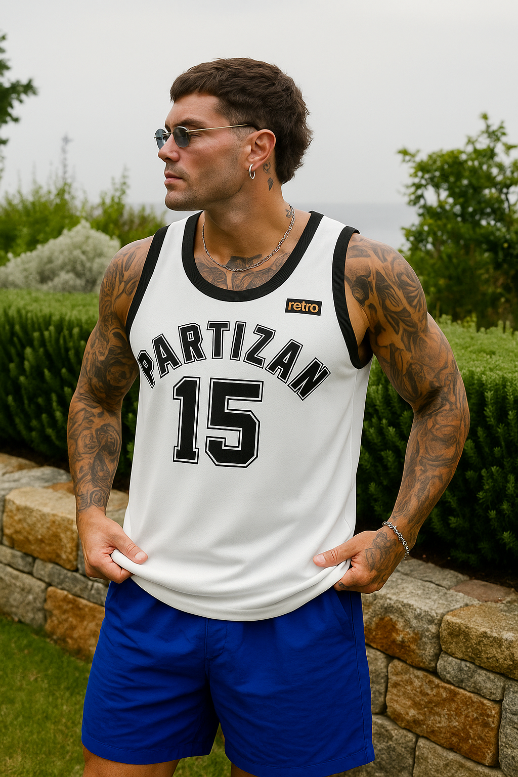Drazen Dalipagic Partizan Serbia Belgrade Basketball Jersey Retro