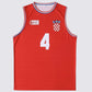 Drazen Petrovic Croatia National Team Basketball Jersey Retro
