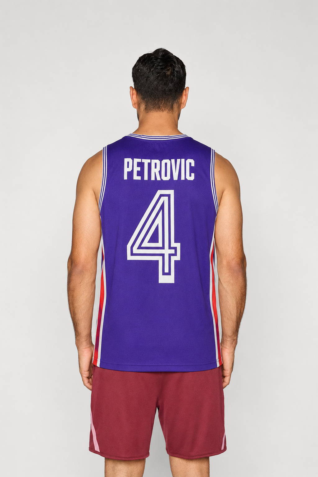 Drazen Petrovic Yugoslavia Eurobasket Basketball Jersey Retro
