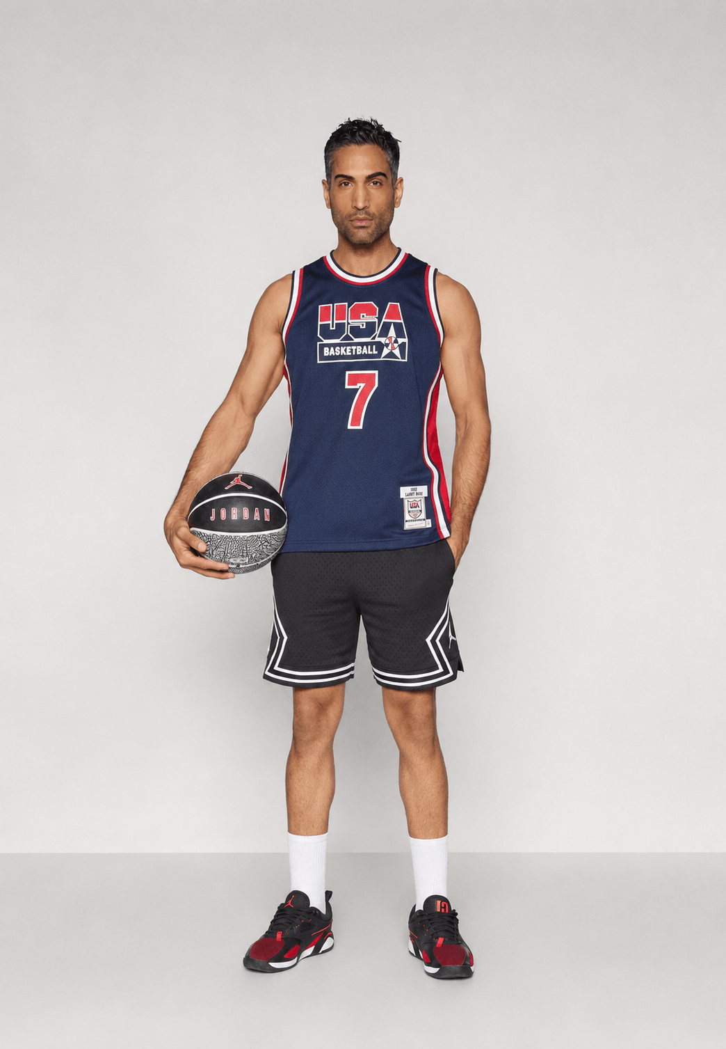 Larry Bird Team USA Basketball Jersey Retro