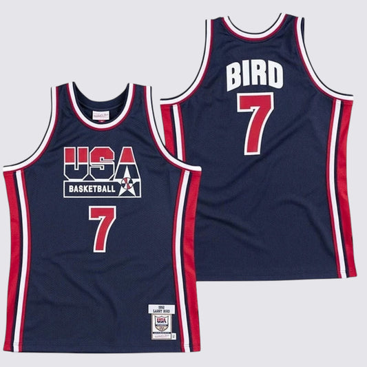 Larry Bird Team USA Basketball Jersey Retro