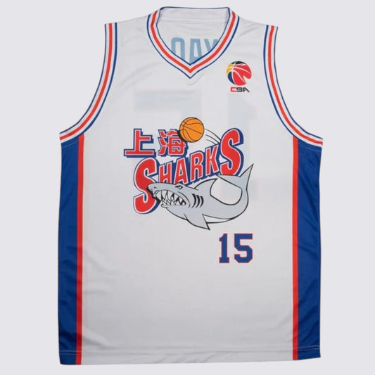 Yao Ming Shanghai Sharks Basketball Jersey Retro