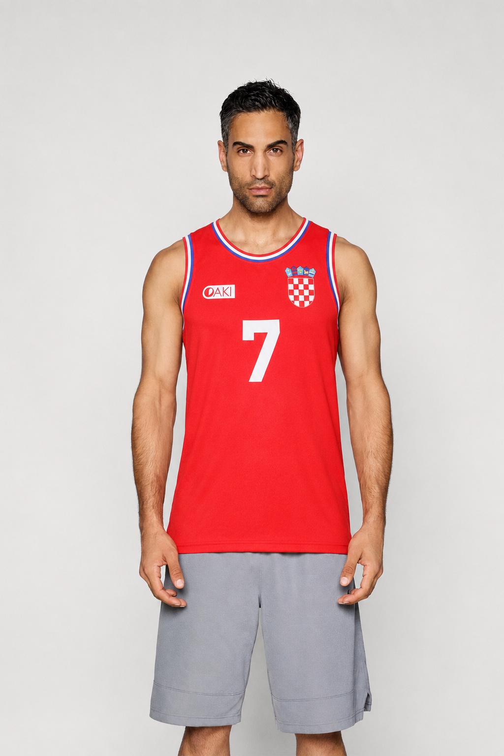 Toni Kukoc Croatia National Team Red Basketball Jersey