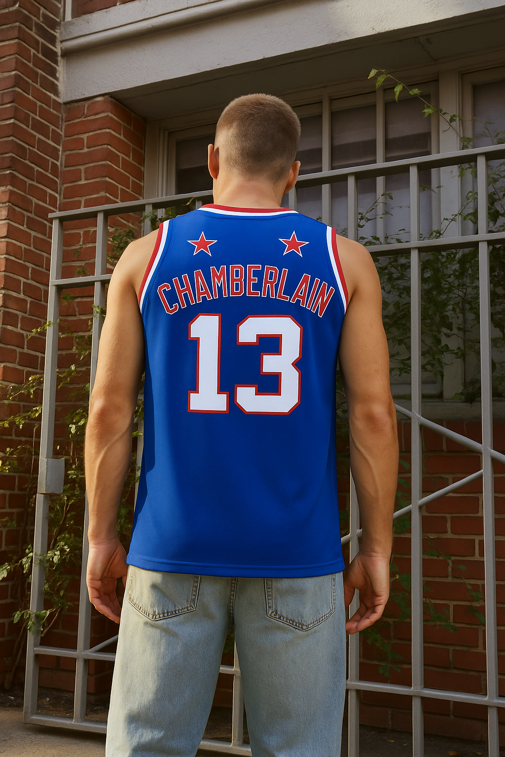 Wilt Chamberlain Harlem Globetrotters Basketball Jersey