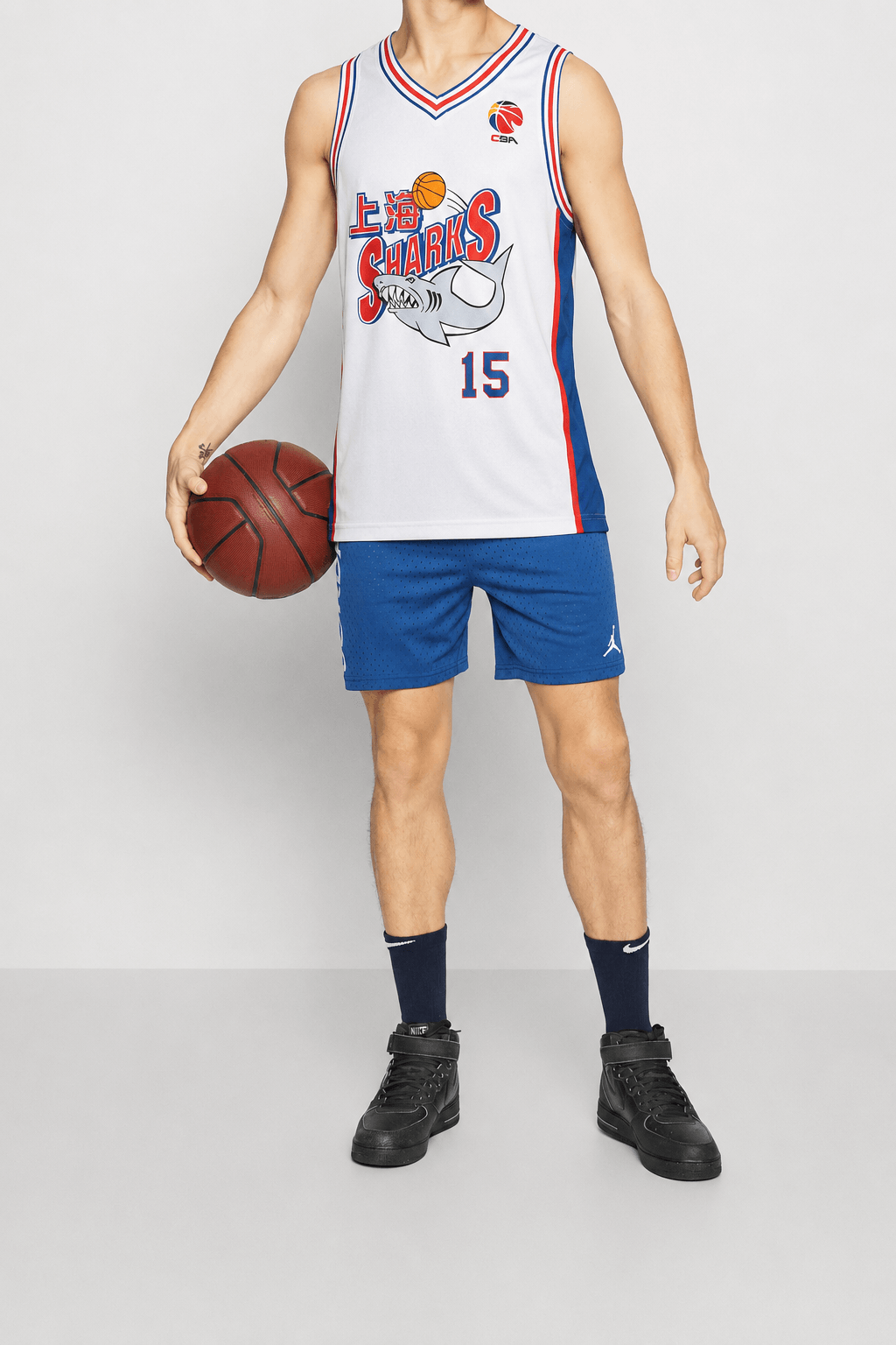 Yao Ming Shanghai Sharks Basketball Jersey Retro