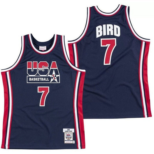 Larry Bird Team USA Basketball Jersey Retro