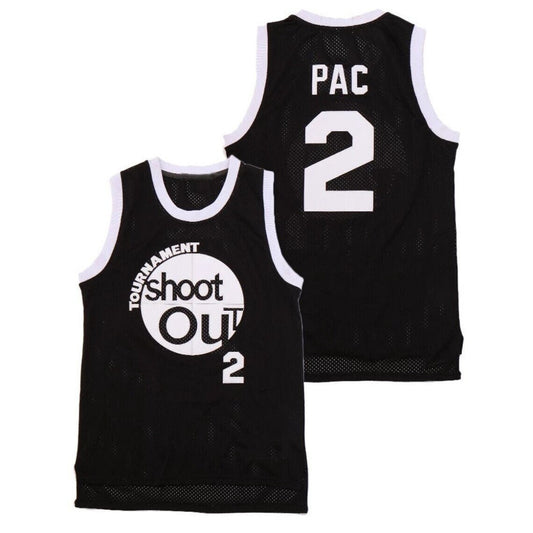 2Pac Thug Life Shoot Out Above the Rim Movie Hip Hop Basketball Jersey Retro