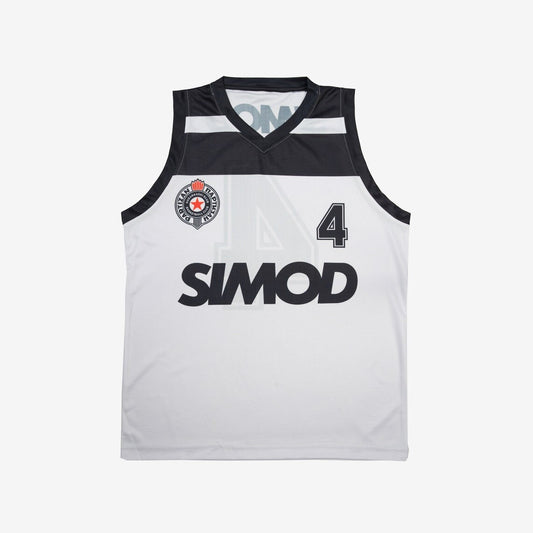 Sasa Djordjevic Partizan Serbia Basketball Jersey Retro