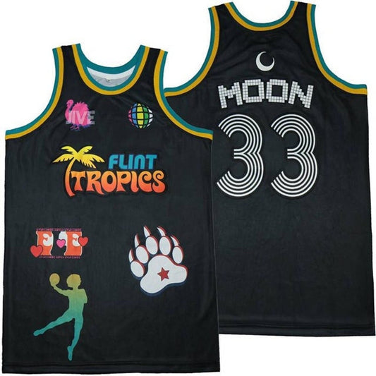 Flint Tropics Jackie Moon Movie Retro Basketball Jersey