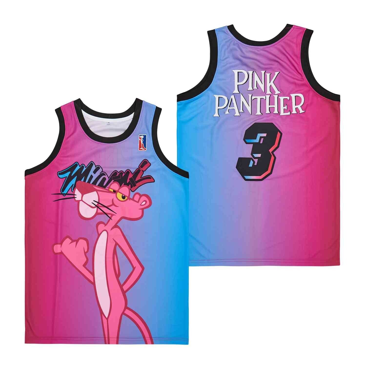 Pink Panther Miami Themed Summer Basketball Jersey