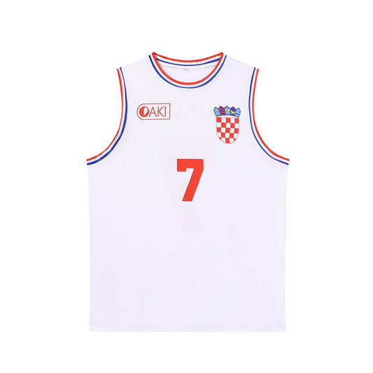 Toni Kukoc Croatia National Team Basketball Jersey