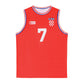 Toni Kukoc Croatia National Team Red Basketball Jersey